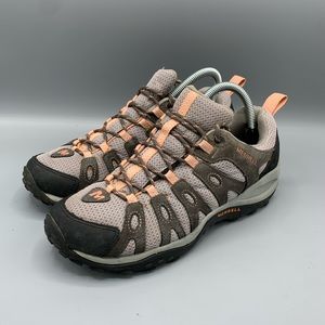 MERRELL Depart Dark Sz 8.5 Gull Gray Hiking Shoes. See pics for accurate color.